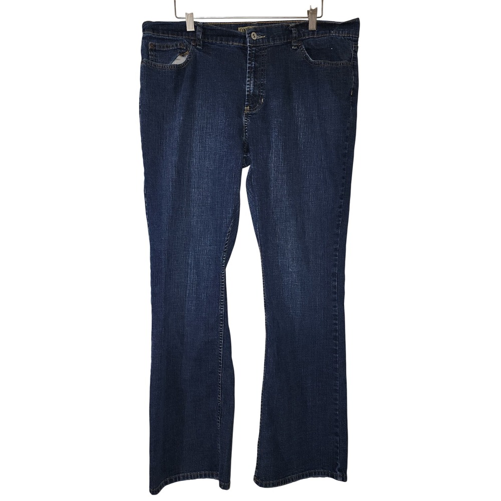 OND Bootcut Jeans At Waist Stretch Dark Wash Women's Size 16